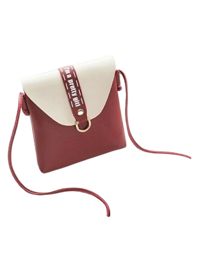 Fashion Stylish Crossbody Bag Brown/White