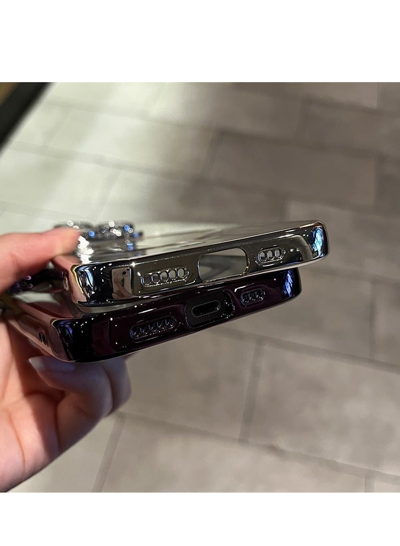 AROAQ Magnetic Case For iphone, Shockproof iPhone Bumper Cover, Plating For Magsafe Wireless Charge Case, Anti-scratch Mobile Protective Cover For iphone 15 Pro Max, 15 Plus, Pro, ( Black ) - Image 3