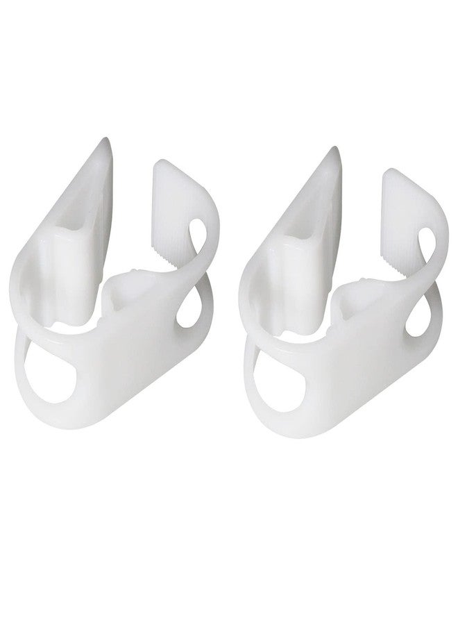 DGBRSM 2pcs 1/2"-3/4" Tube OD Shut Off Hose Clamp Adjustable Tube Clamp Water Flow Control Tube Clip, White - Image 2