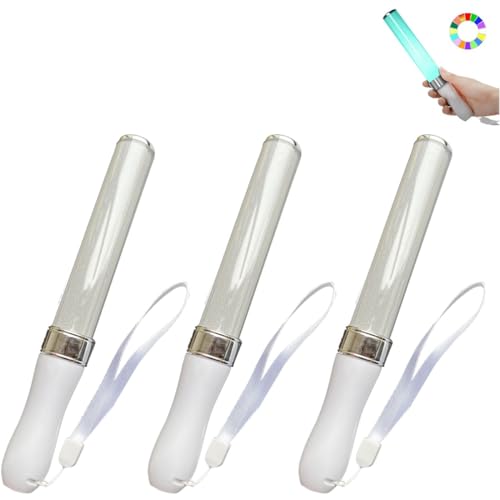 HOUSON 3 Pcs LED Concert Light Stick, 15 Colors Flash Stick Light Stick Fluorescent Stick for Wedding, Raves, Party,New Years Eve,Gifts,Easter,Birthday - Image 1