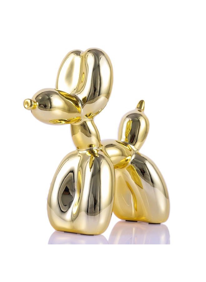 XIAOMAGG Balloon Dog Sculpture Modern Home Decor Collectible Figurines Funky Statues for Bedroom Trendy Animal Decor for Coffee Table Living Room Decor Art Resin Decor Office Standing Desk Decor - Image 1