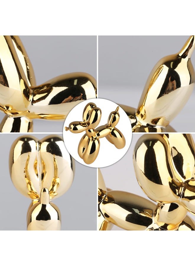 XIAOMAGG Balloon Dog Sculpture Modern Home Decor Collectible Figurines Funky Statues for Bedroom Trendy Animal Decor for Coffee Table Living Room Decor Art Resin Decor Office Standing Desk Decor - Image 5