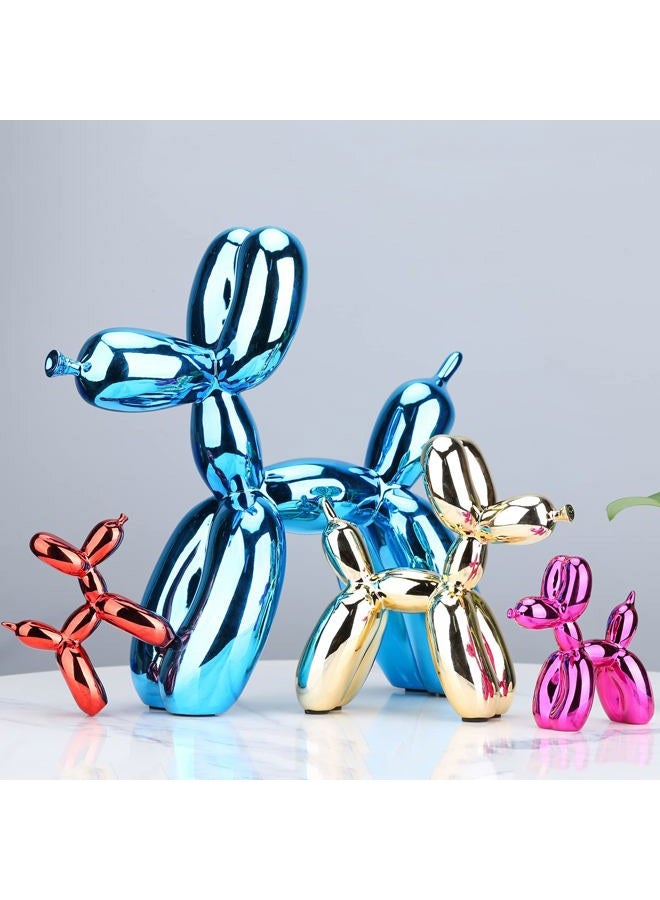 XIAOMAGG Balloon Dog Sculpture Modern Home Decor Collectible Figurines Funky Statues for Bedroom Trendy Animal Decor for Coffee Table Living Room Decor Art Resin Decor Office Standing Desk Decor - Image 4