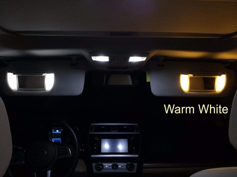 iJDMTOY 3-SMD 29mm 6614F Replacement Bulbs Compatible With Car Sun Visor Vanity Mirror Lights, Warm White - Image 3