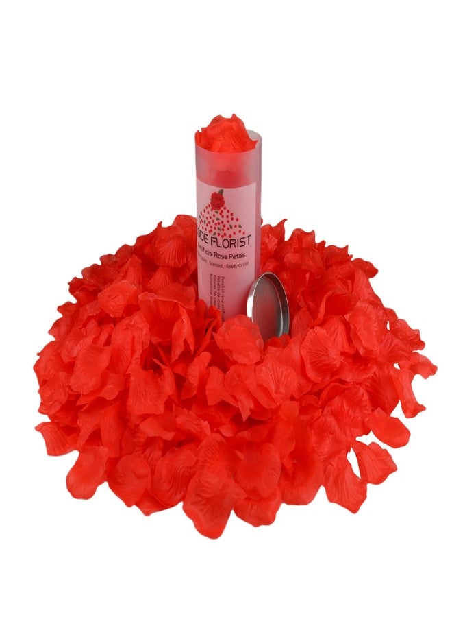 CODE FLORIST 1100 PCS Red Silk Rose Petals for Romantic Night,Wedding,Proposal Anniversary Flower Decorations(Separated,Scented) - Image 3