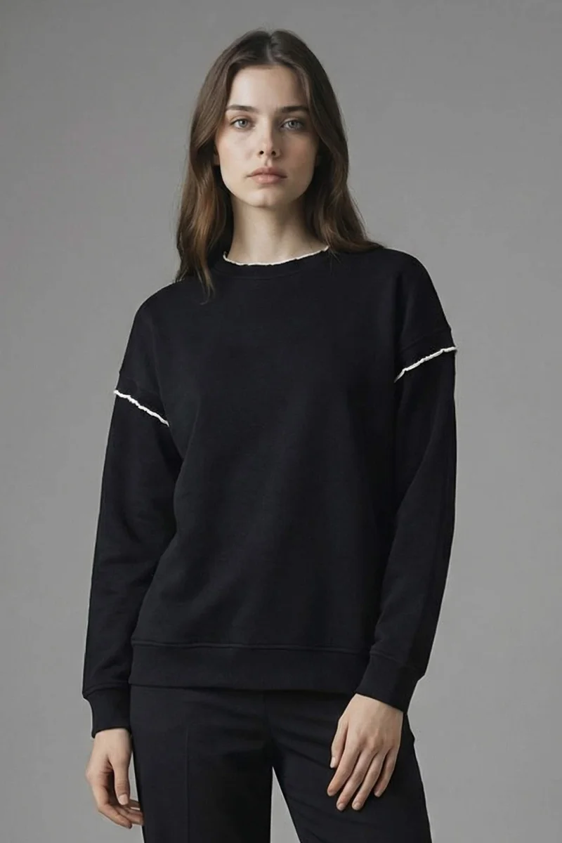 ديفاكتو 100% Cotton Regular Fit Sweatshirt Tunic