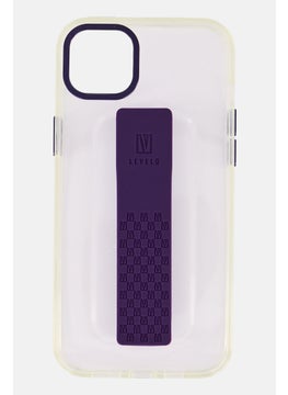 LEVELO iPhone 14 Plus Graphia IMD Clear Case With Extra Grip Phone Case, Transparent  - Image 1