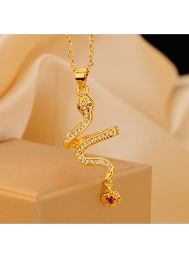 KUYING Fashionable Retro Light Luxury Personalized Necklace 