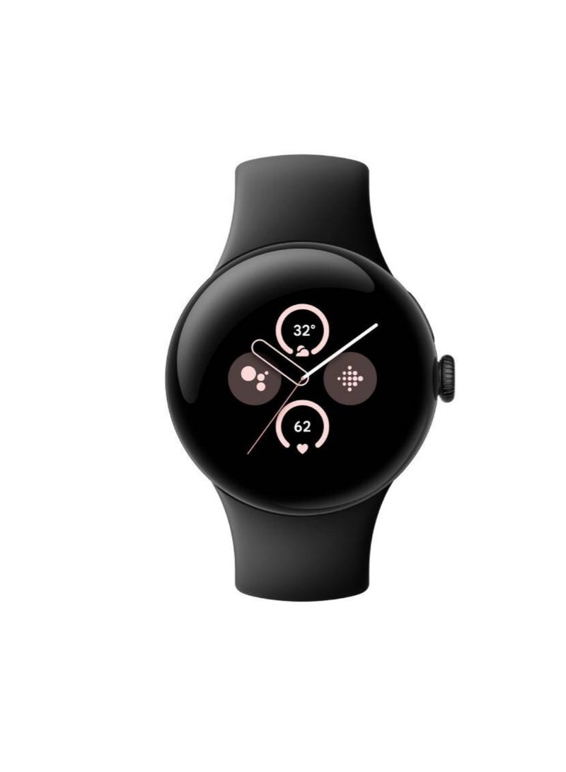 Google 306 mAh Pixel Watch 2 Matte Black Smartwatch With Obsidian Active Band Wi-Fi Black - Image 1