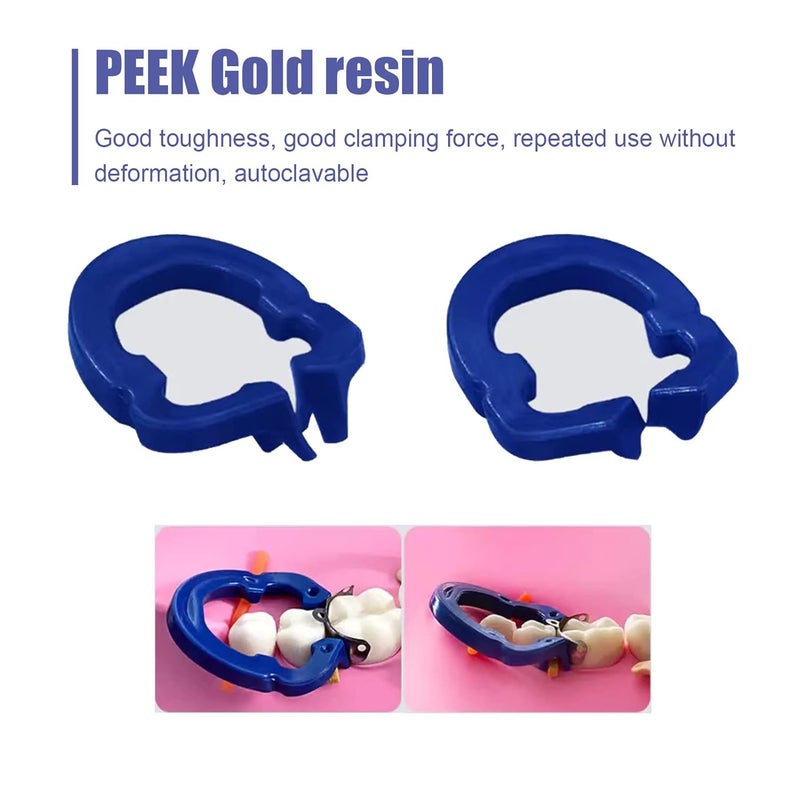Dental Sectional Matrix System 1 Set With Contoured Metal Matrices Bands And Resin Rings - Image 3