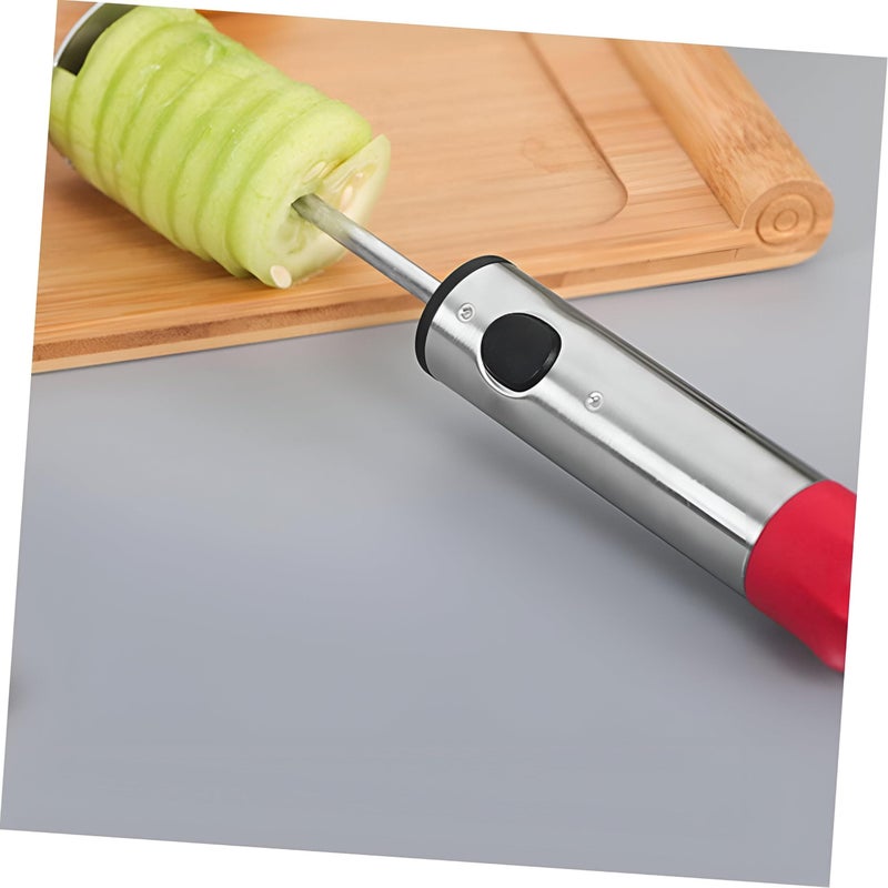 Stainless Steel Corer - Ergonomic fruit and vegetable core remover for zucchini, cucumber, and apples, durable kitchen tool with non-slip grip for effortless core extraction. - Image 5