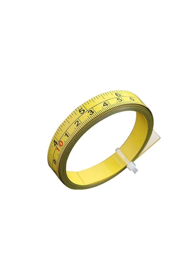 Adhesive Double-Sided Tape Ruler Electroplating Home Measuring Tool Mechanical Abrasive Tool Special Measuring Ruler-Model:Huang Gong 3m 0-3m - Image 1