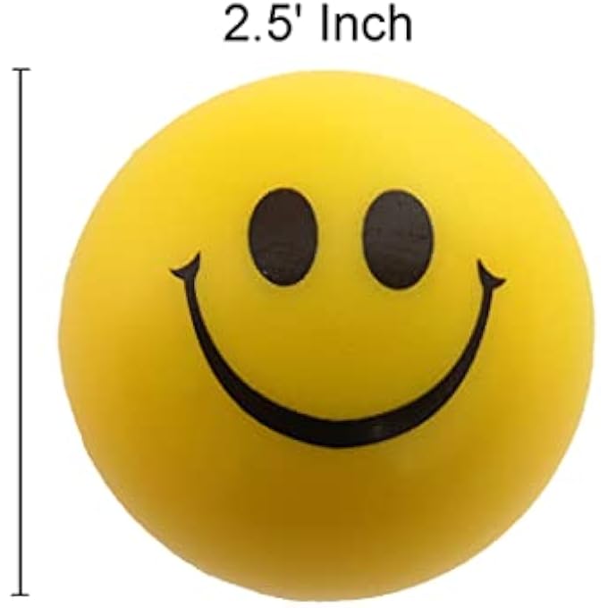 Dondor Smile Face Stress Balls (12 Piece Pack) - Image 3