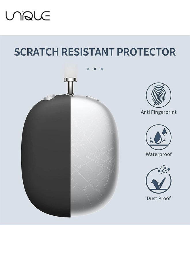 Unique - For AirPods Max Case Case, Scratch-Resistant Earmuffs, Abrasion Resistant Silicone Case (Black) - Image 1