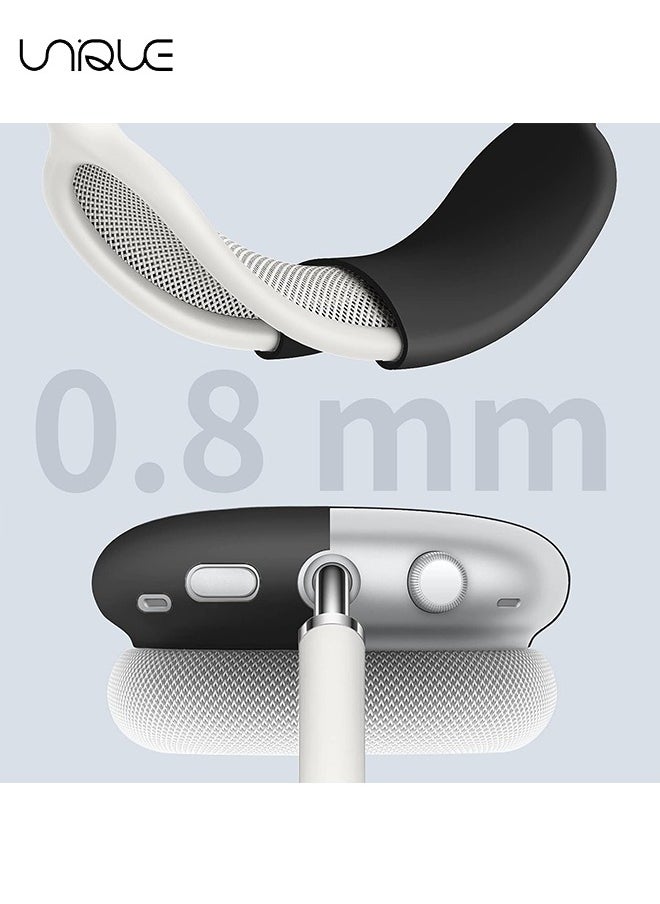 Unique - For AirPods Max Case Case, Scratch-Resistant Earmuffs, Abrasion Resistant Silicone Case (Black) - Image 1