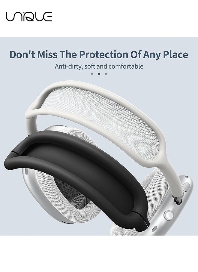 Unique - For AirPods Max Case Case, Scratch-Resistant Earmuffs, Abrasion Resistant Silicone Case (Black) - Image 1