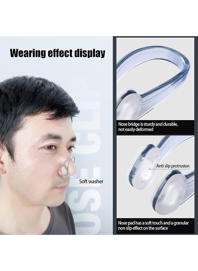 5 Sets Nose Clip, Reusable Convenient Waterproof Nose Protector with Waterproof Silica Gel for Showering Bathing Surfing Snorkeling Other Water Sports - Image 2
