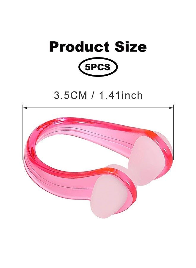 5 Sets Nose Clip, Reusable Convenient Waterproof Nose Protector with Waterproof Silica Gel for Showering Bathing Surfing Snorkeling Other Water Sports - Image 5