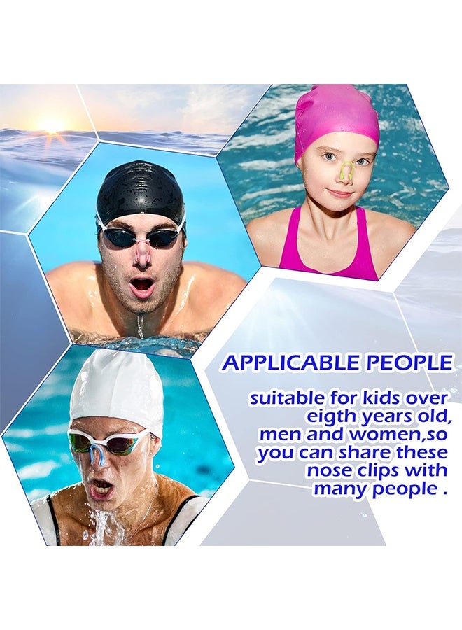 5 Sets Nose Clip, Reusable Convenient Waterproof Nose Protector with Waterproof Silica Gel for Showering Bathing Surfing Snorkeling Other Water Sports - Image 3