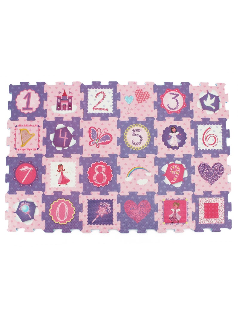Sunta Sunta - Fairy Princess & Numbers Puzzle Mat 24pcs  - Image 1