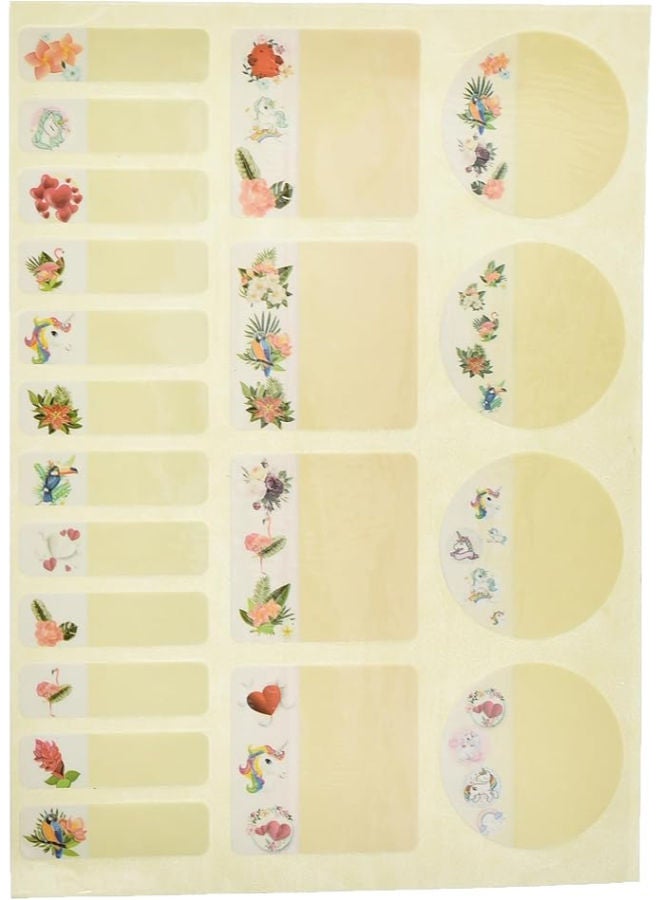 Yassin Durable Personalized Waterproof Name Tag Sticker, Assorted Shapes With Premium Material Suitable For Home, School - Image 1