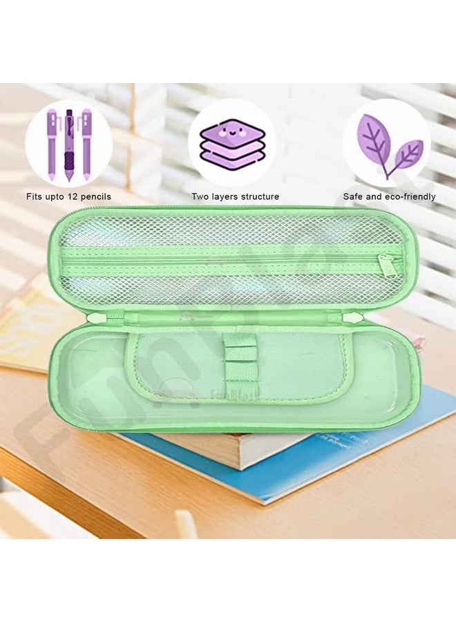 فنبلاست حقائب أقلام فن بلاست للبنات - حقيبة متعددة الأغراض بسحاب للفتيات في المدارس، صندوق منظم للأدوات المكتبية، حقيبة أقلام أنيقة لطالبات المدارس والجامعات - Image 2