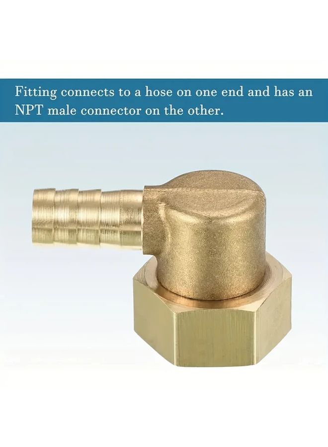 Right Angle Elbow 10mm 8mm Quick Connect Threaded Fittings Metal A10 Model - Image 1