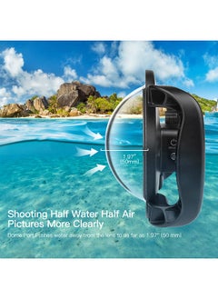 Shoot حقيبة كاميرا SHOOT XTGP559 بمقبض مزدوج ومنفذ قبة وحقيبة حماية للكاميرا مقاومة للماء حتى عمق 45 مترًا بزاوية واسعة 180 درجة بديلة لكاميرا GoPro Hero 9 باللون الأسود GoPro Hero 10  - Image 5