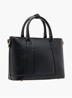 Le Confort Women's Textured Tote Bag with Double Handle and Zip Closure  - Image 3
