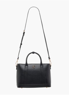 Le Confort Women's Textured Tote Bag with Double Handle and Zip Closure  - Image 2