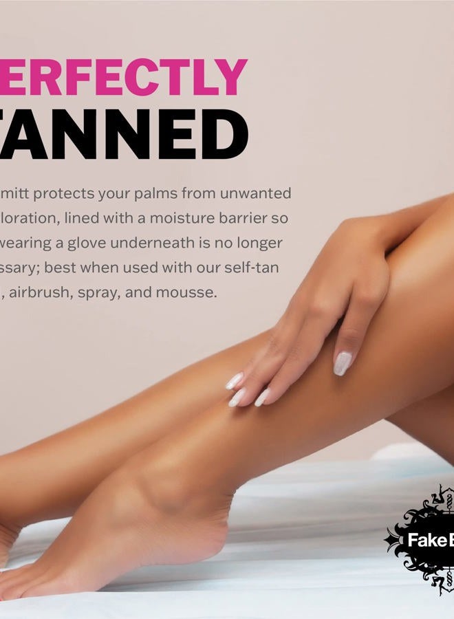 Fake Bake Ultimate Tanning Professional Mitt Sunless Tanner Face & Body Applicator Re-Usable, Durable & Machine Washable - Hand Protection Glove for Self Tanners Lotion, Foam & Mousse  - Image 4