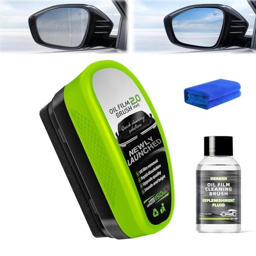SUNDEER Automotive Oil Film Cleaning Brush for Car Windows,Glass Oil Film Remover for Car Glass Guard,2026 Upgrade 2.0 Cleaning Doard, 150ml Universal Clear vision Glass windshield Cleaner (1PCS) - Image 1