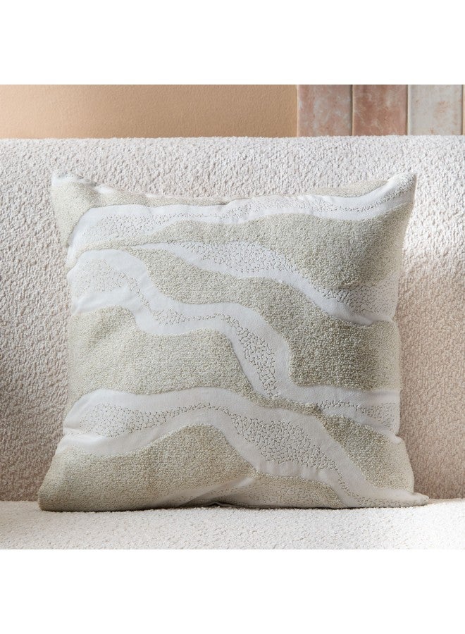 Home Box Petra Modern Beaded Filled Cushion 45 x 45 cm  - Image 1