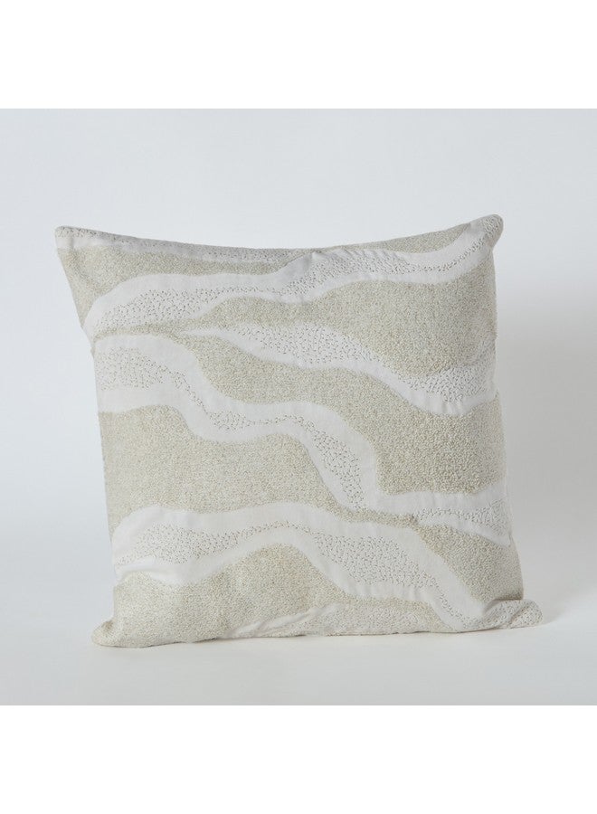Home Box Petra Modern Beaded Filled Cushion 45 x 45 cm  - Image 5