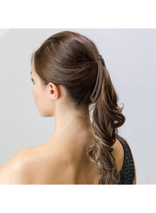 Hapdoo 6PCS Banana Clips Hair, Matte Banana Hair Clips for Thick Hair Thin hair, Medium Strong Hold Ponytail Bun Holder, Hair Jaw Clips Barrettes Styling Accessories for Women Girls - Image 4