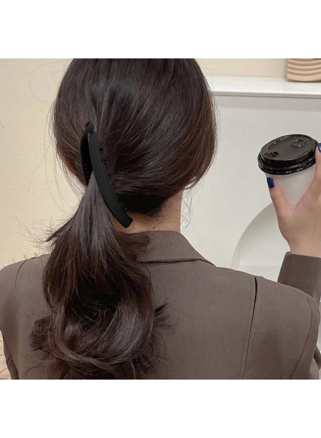 Hapdoo 6PCS Banana Clips Hair, Matte Banana Hair Clips for Thick Hair Thin hair, Medium Strong Hold Ponytail Bun Holder, Hair Jaw Clips Barrettes Styling Accessories for Women Girls - Image 5