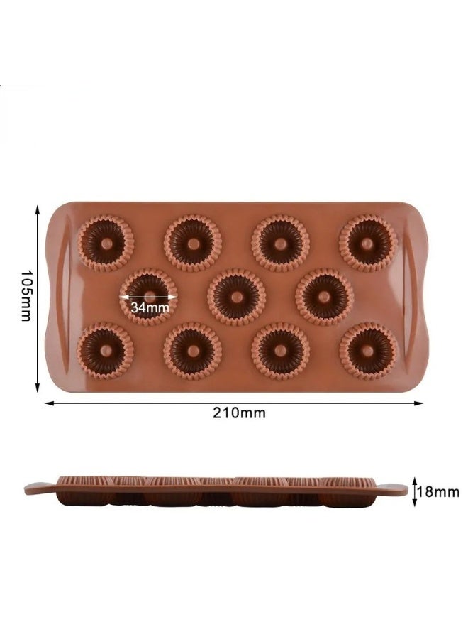 Mini Multi-Purpose Silicone Molds for Chocolate, Candy, Jelly, Pudding and Ice Cubes, Non-Stick Food Grade Silicone Baking and Freezer Tray, Flexible Reusable BPA-Free and PVC-Free, Safe for Oven, Microwave, Freezer and Dishwasher - Image 2