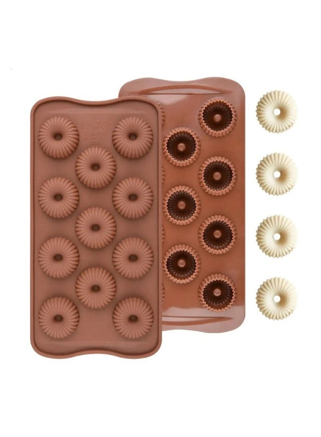 Mini Multi-Purpose Silicone Molds for Chocolate, Candy, Jelly, Pudding and Ice Cubes, Non-Stick Food Grade Silicone Baking and Freezer Tray, Flexible Reusable BPA-Free and PVC-Free, Safe for Oven, Microwave, Freezer and Dishwasher - Image 1