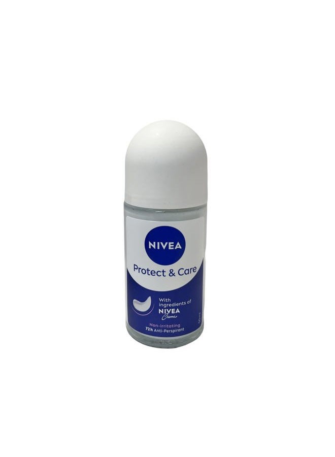 Nivea 3x Nivea Protect & Care Anti-perspirant Deodorant Roll On for Women (Pack of 3) - Image 3