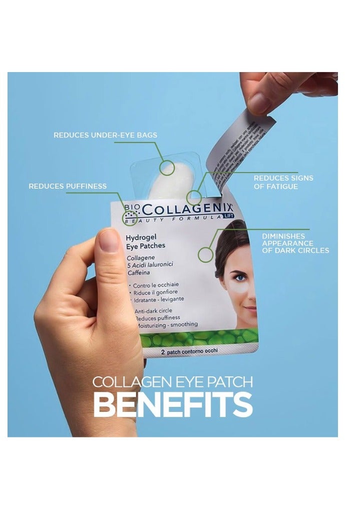 اي اس آي رقعة عيون هيدروجيل من بيوكولاجينيكس مع مرآة جيب قابلة للطي - كولاجين بحري، حمض الهيالورونيك، وكافيين، تُقلل الهالات السوداء والانتفاخات، وتُرطب البشرة بنسبة ٣٠٪، وتُهدئ وتُقلل من تجاعيد أسفل العين. - Image 4