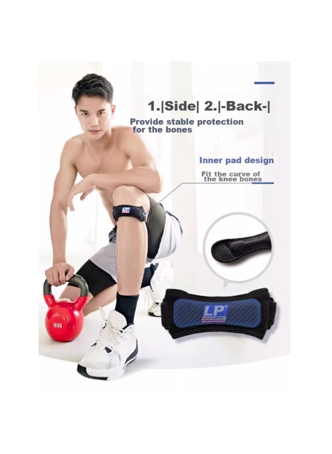 LP Lp781 Patellar Strap Knee Brace, Patellar Tendon Stabilization Compression Band, Running Sports Protection, One Size Fits All  - Image 2