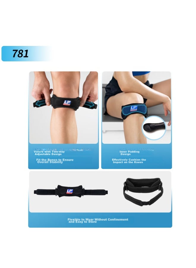 LP Lp781 Patellar Strap Knee Brace, Patellar Tendon Stabilization Compression Band, Running Sports Protection, One Size Fits All  - Image 5