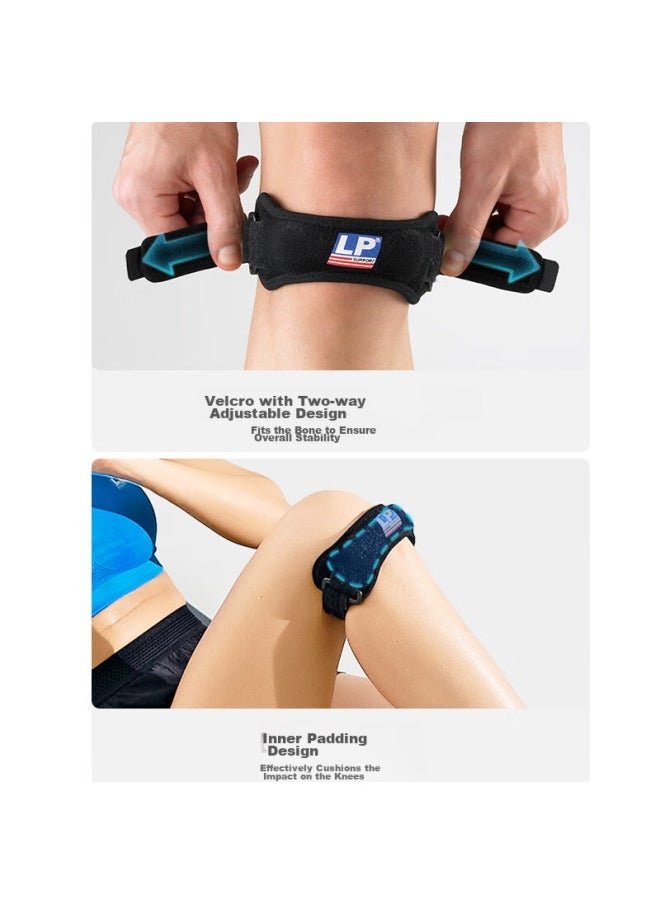 LP Lp781 Patellar Strap Knee Brace, Patellar Tendon Stabilization Compression Band, Running Sports Protection, One Size Fits All  - Image 4