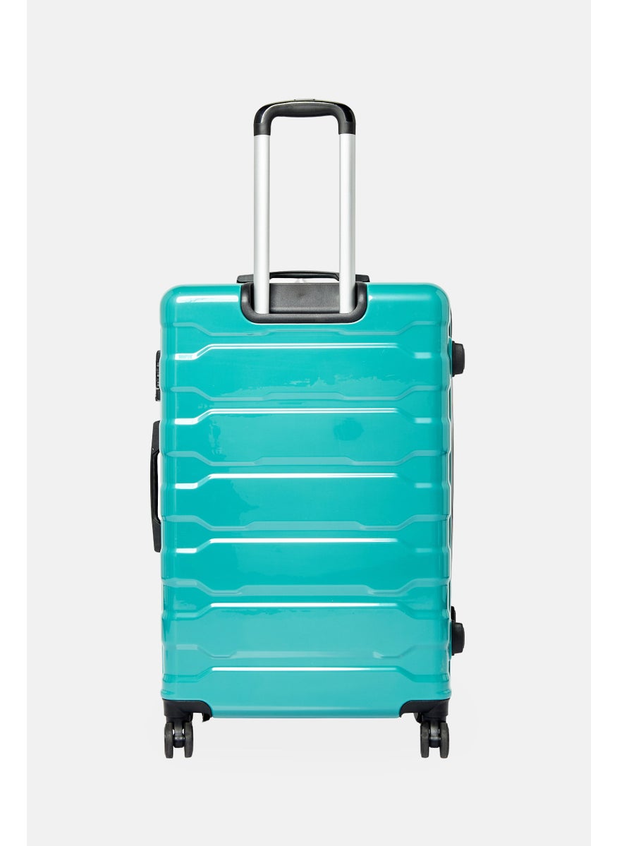 bebe 24-Inch Brand Logo Expandable Check In Spinner Luggage, Teal Green  - Image 3