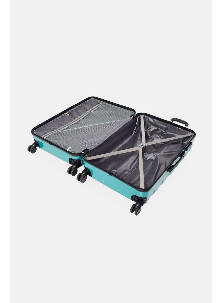 bebe 24-Inch Brand Logo Expandable Check In Spinner Luggage, Teal Green  - Image 4
