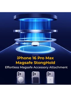 glassology iPhone 16 Pro Max MagSafe Clear Case with Screen Protector Slim Shockproof Wireless Charging Compatible Anti-Yellowing Protective Bundle  - Image 4