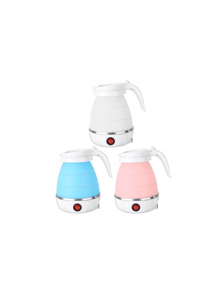 ARTC Foldable Electric Kettle And Portable Silicone Collapsible Camping And Travel Teapot 600ml White - Image 3