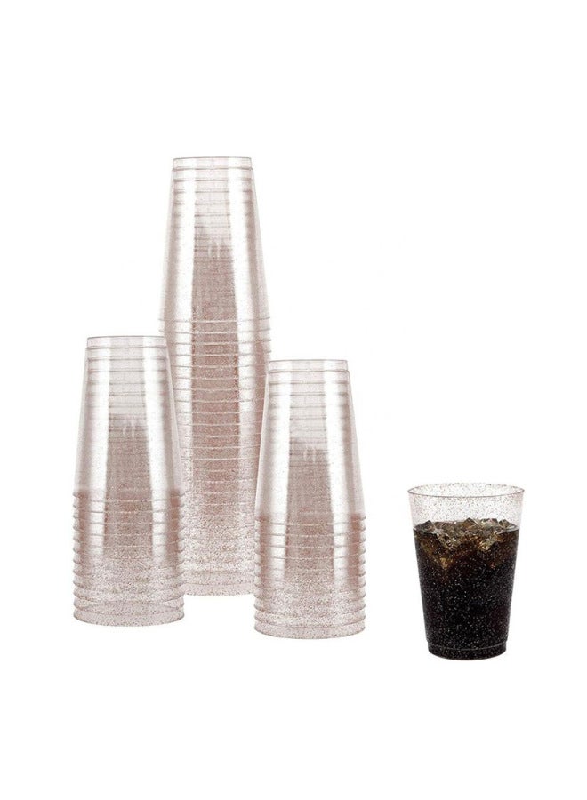 10oz Rose Phnom Penh Disposable Plastic Cup Rose Gold Party Phnom Penh Cup Drinking Utensil Cup-Color:Rose Gold Powder-Capacity:10oz  - Image 5