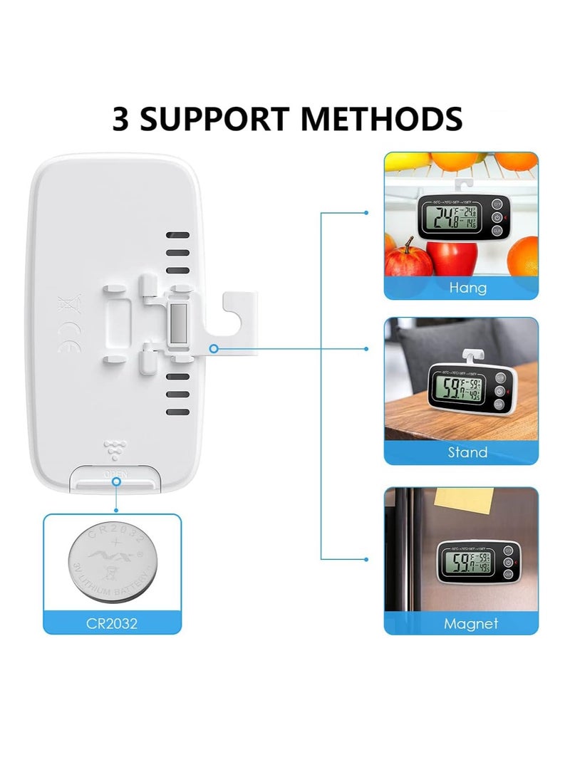 إي سي في في Household freezer refrigerator temperature detector, liquid crystal display indoor thermometer, freezer medicine vaccine kitchen sample hanging temperature display - Image 4