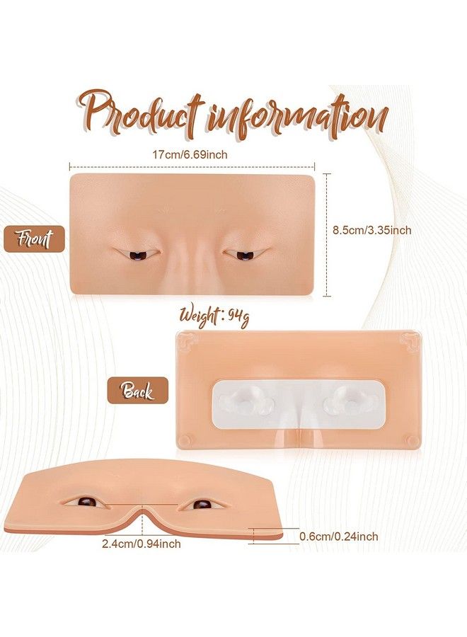 COSLUXE Makeup Practice Face Board Face Dummy Silicone Makeup Face Practice Skin Boardfor Makeup Practice Mask Skin Face Eye Makeup Practice For Beginner Makeup Artist The Perfect Makeup (Skin 1 Pcs)  - Image 4